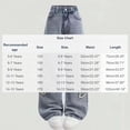 thumbnail image 3 of Kids Girls Wide Leg Jeans Elastic Waist Soft Denim Loose Fit Cherry Embroidered Pants for School Party Daily Wear Cute Trousers, 5T-15Y, 3 of 7