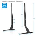 FITUEYES Universal TV Table Top Stand Base Mount fits 37" to 60" LCD