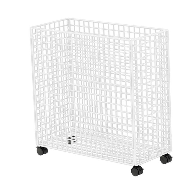 simhoa Yoga Mat Storage Cart Accessories Rack for Garage Dorm Room Resistance Bands White