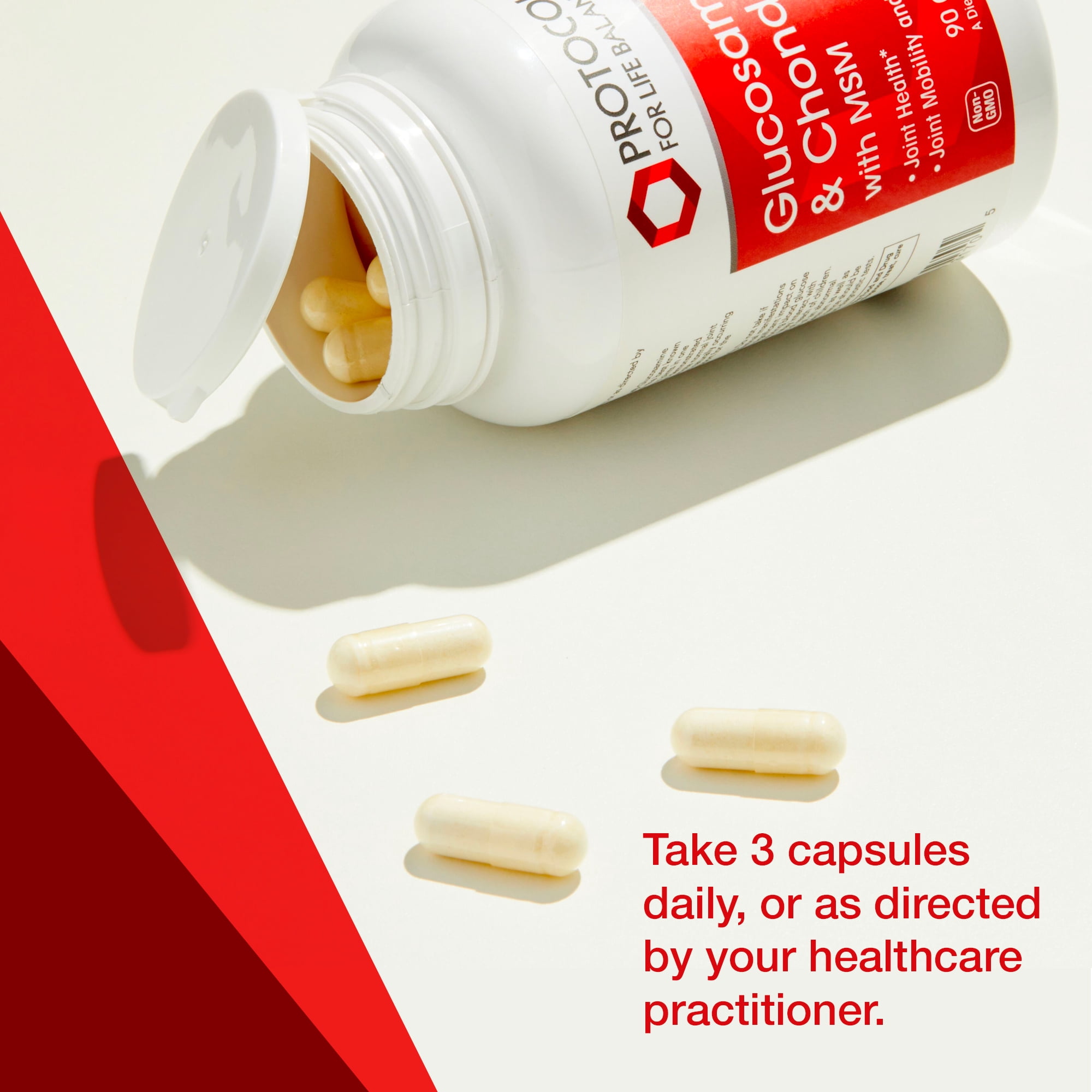 Protocol For Life Balance - Glucosamine and Chondroitin with MSM - 90 Capsules