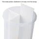 thumbnail image 5 of Recipiente transparente para alimentos, utensilio de cocina, recipiente hermético para almacenar alimentos, recipiente para cereales Blanco 1800ml, 5 of 6