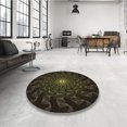 thumbnail image 4 of Ahgly Company Tapis d'Intérieur Lavables en Machine, Ronds Transitionnels de Zone Grise de Minuit, Ronds de 6 Pi, 4 of 7