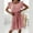 Pink, variant on Aoujea Vacation Dresses for Women Fashion Summer Casual Ruffle Sleeve V-Neck Printing Dress Short Dress Sleeveless Dresses for Women 20$ & Under Dress