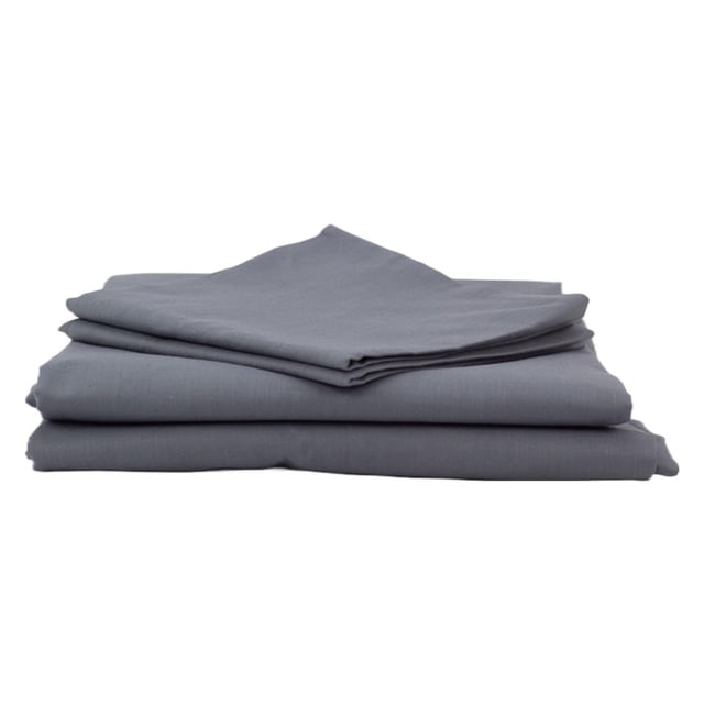 Juego de Sabanas Gris Oxford Individual Cajón Plana y 1 Fundas Almoda 70000354