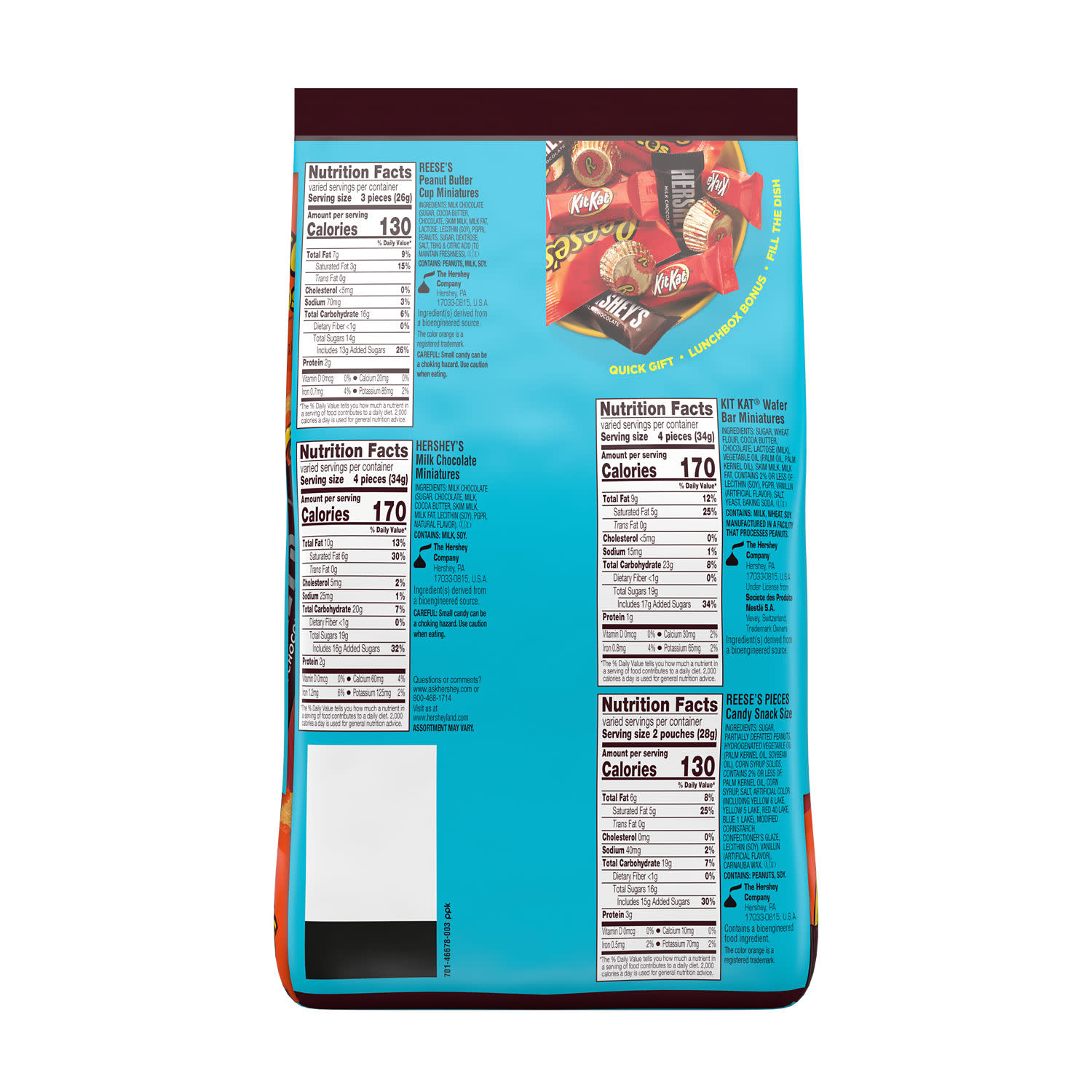 Hershey's, Kit Kat & Reese's Party Pack, 24.8 oz photo 3