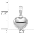 thumbnail image 2 of 14K White Gold Heart Pendant, 2 of 2