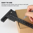 thumbnail image 4 of Woodworking T Ruler, Split Design Multifunctional Fine Workmanship Accurate Scale 0 To 280mm Woodworking Scriber  for Construction, 4 of 8