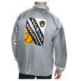 thumbnail image 2 of Men's Starter  Gray Milwaukee Brewers Shield Logo Raglan Coaches Full-Snap Jacket, 2 of 2