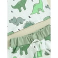 thumbnail image 7 of JYYYBF Baby Boys Dinosaur Outfits, Round Neck Sleeveless Tank Tops + Elastic Waist Shorts Infant Toddler Summer 2 Piece Set, 7 of 7