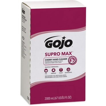 GOJO SUPRO MAX Cherry Hand Cleaner, Cherry Fragrance, 2000 mL Heavy Duty Hand Cleaner Refill