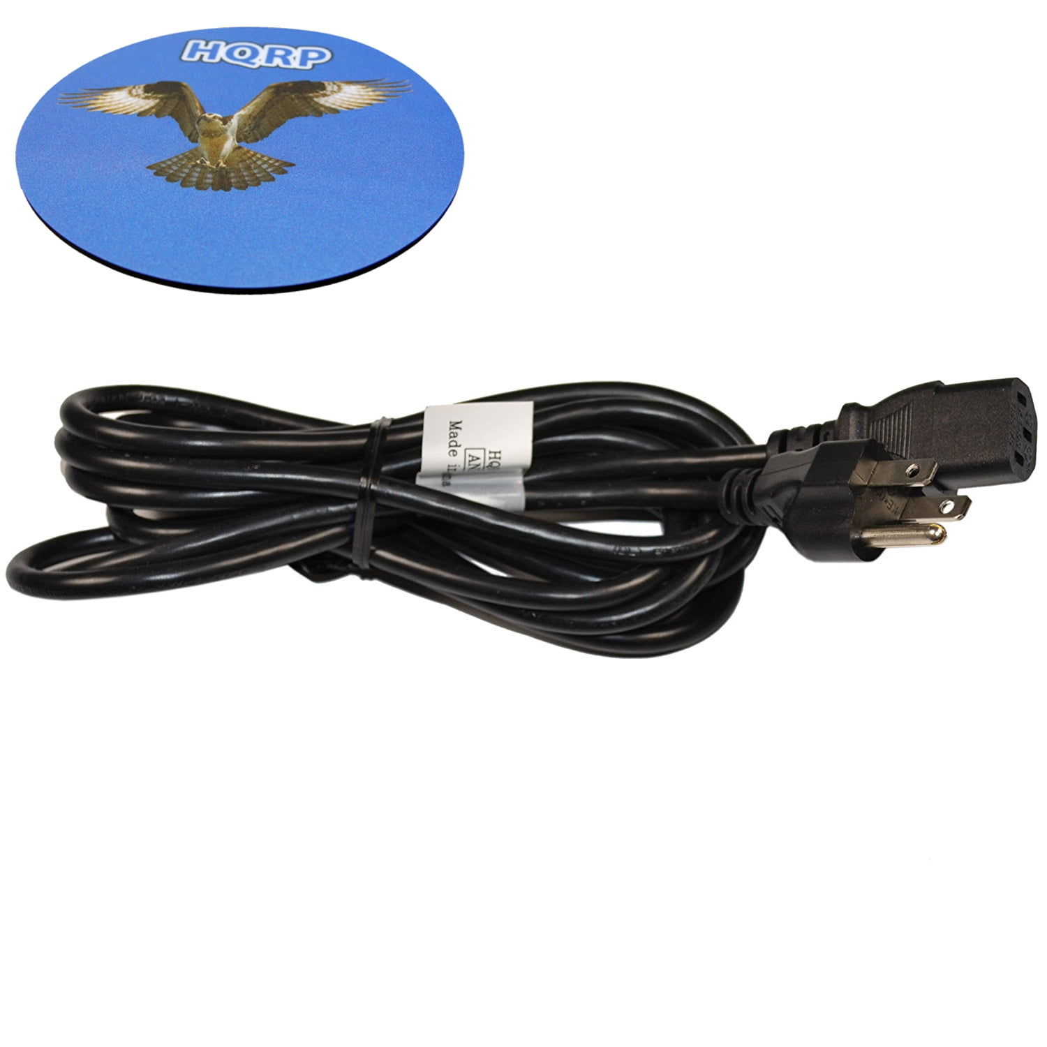 HQRP 10ft AC Power Cord for Vizio VX32L HDTV20A VX37L HDTV VX37L