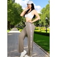 thumbnail image 4 of Pants Mujer Corte Ancho Diseño Moderno y Fresco para Verano, 4 of 5