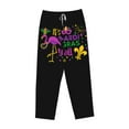 thumbnail image 4 of Daiia Mardi Gras with Flamingo Women's Sleep Pant with Pockets and Drawstring,Pajama Pants-Large, 4 of 9