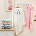 thumbnail image 6 of Liyufly Baby Bath Towel, Absorbent Large Hooded Towel for Kids, Newborn, Babie, Toddler, Infant, White Bear, 31.5 x 31.5 inch, 6 of 8