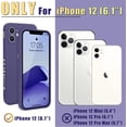 thumbnail image 2 of Compatible with iPhone 12 Case 6.1 inch for Women Girls, Cute Luxury Love Heart [Soft Anti-Scratch Full Camera Lens Protection] Silicone Girly Shockproof Phone Case for iPhone 12-Navy Purple, 2 of 14