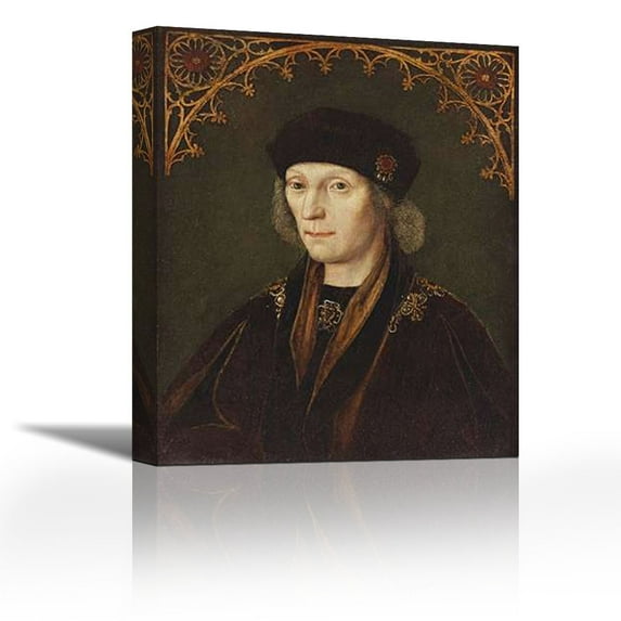 Portrait of King Henry VII - Contemporary Fine Art Giclee on Canvas Gallery Wrap - wall décor - Art painting - 21 x 26 Inch - Ready to Hang