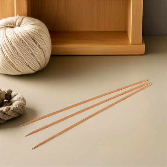 AURARMLET 36Pcs Portable Knitting Needles Set Double Pointed Needles for Versatile Yarn and Sweater Use