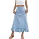 thumbnail image 1 of Faldas de Cintura Elástica para las Mujeres Vestidos de Playa de Moda de Verano con Bolsillos, Faldas Casuales para las Mujeres de Verano, 1 of 7