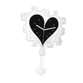 thumbnail image 5 of CarpNettore Acrylic Wall Clock with Arabic Numerals, Silent Movement, Heart Shape Decorative Silver, 5 of 9