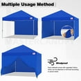 MASTERCANOPY 8' x 8' Heavy Duty Popup Canopy Tent Outdoor with 4
