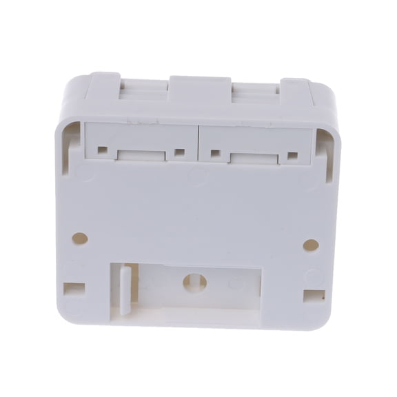Desktop Wall Plate Socket Dual-port Panel Ethernet Cable Junction Box with 2 Cat6 Modules