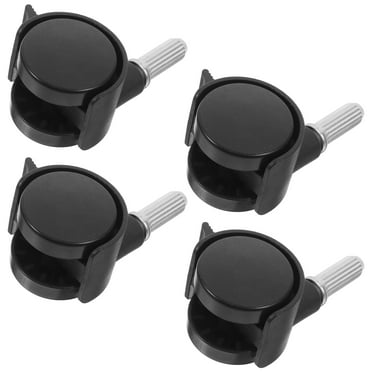 unbranded 4pcs Pu Swivel Caster Wheels With Locking Brakes Replacement Wheels For Furniture And Small Carts Heavy Duty And Quiet Casters