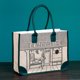 thumbnail image 5 of Bolso de lona de alta gama para mujer, bolso de mano de gran capacidad de verano, bolso de hombro a la moda, bolso de mensajero, bolso para la axila (verde oscuro) JAMW Sencillez, 5 of 5