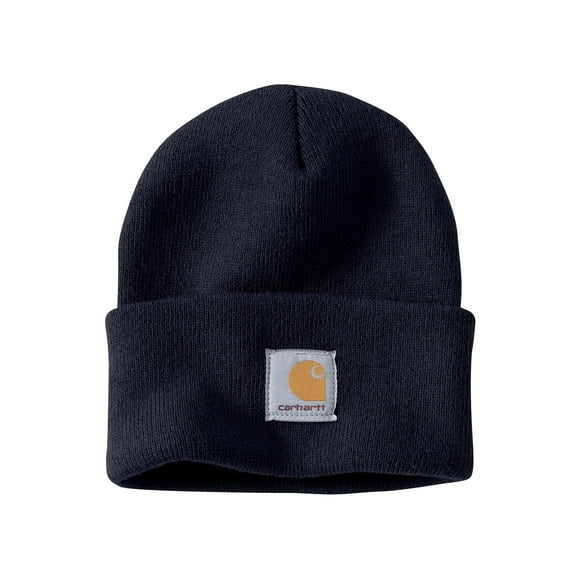 Gorro Carhartt de punto con puños para hombre, azul marino