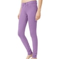 thumbnail image 2 of J. METHOD Women’s Skinny Pants Soft Everyday Solid Color Basic Slim Tight Fit Stretch Legging Jeggings Jeans NEWP77 Light Lavender XL, 2 of 6