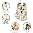 thumbnail image 3 of 89Bloom Akita Inu Stained Glass Hologram Ornament, Dog Stained Glass Suncatcher Ornaments Home Decor, Dog Holographic Ornaments, 3 of 7
