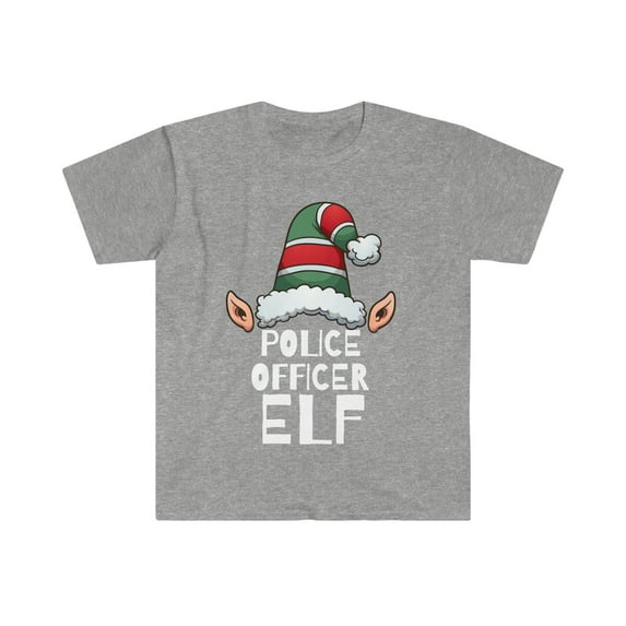 Police Officer Elf Christmas Holidays Xmas Elves Cop