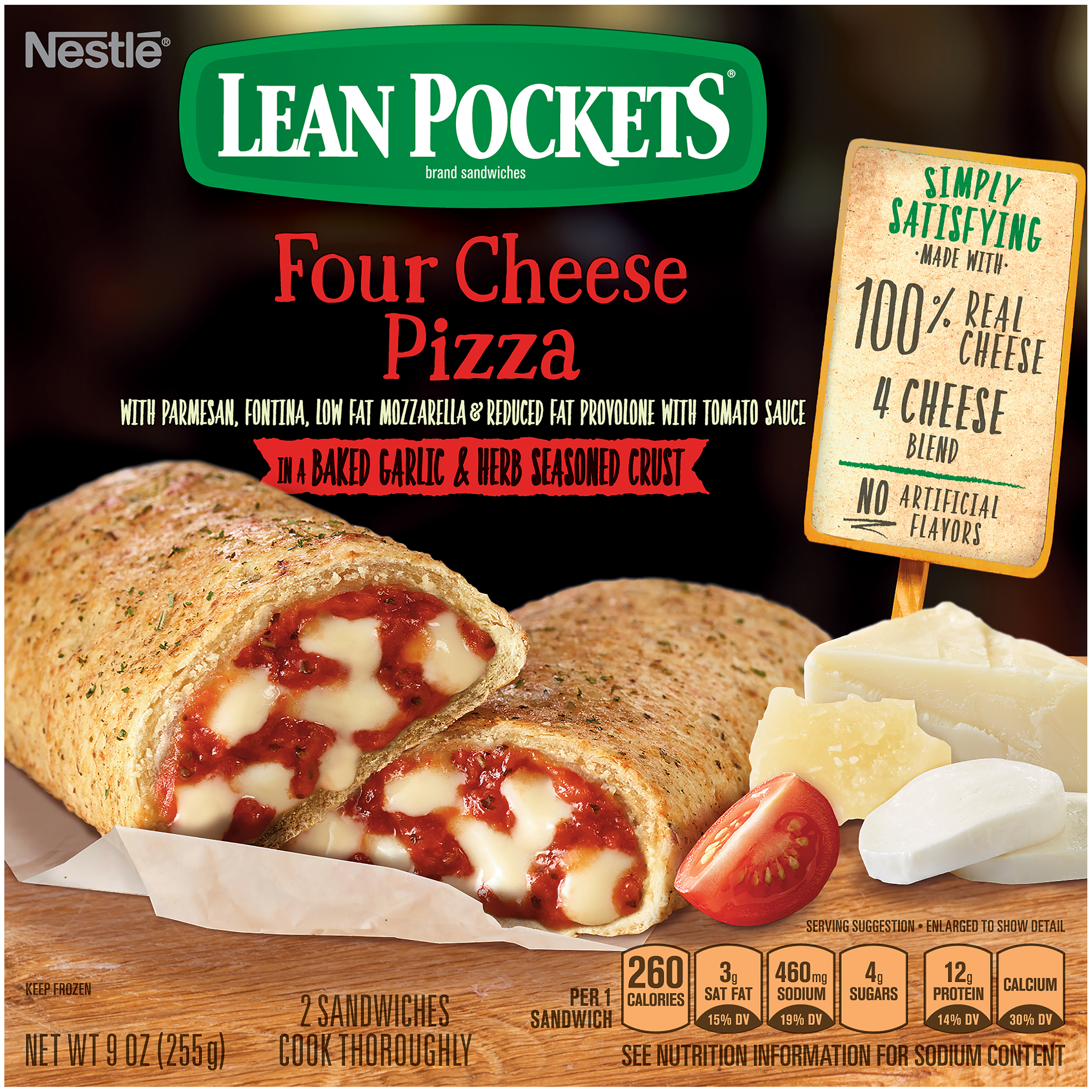 LEAN POCKETS Four Cheese Pizza Frozen Sandwiches - Walmart.com