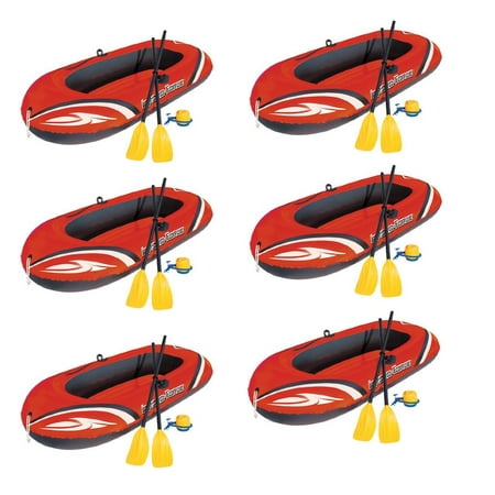 Bestway 77x45 Inches HydroForce Inflatable Raft Set with Oars and Pump (6 (Best Way To Reheat Red Lobster Biscuits)