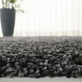 thumbnail image 6 of SAFAVIEH Royal Ronnette Solid Plush Shag Area Rug, Charcoal, 4' x 6', 6 of 9