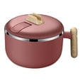 thumbnail image 1 of Tazón de ramen Olla rápida para ramen Olla para fideos de 1200 ml Tazón para servir Olla para fideos Rojo, 1 of 9