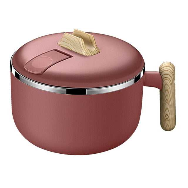 Tazón de ramen Olla rápida para ramen Olla para fideos de 1200 ml Tazón para servir Olla para fideos Rojo