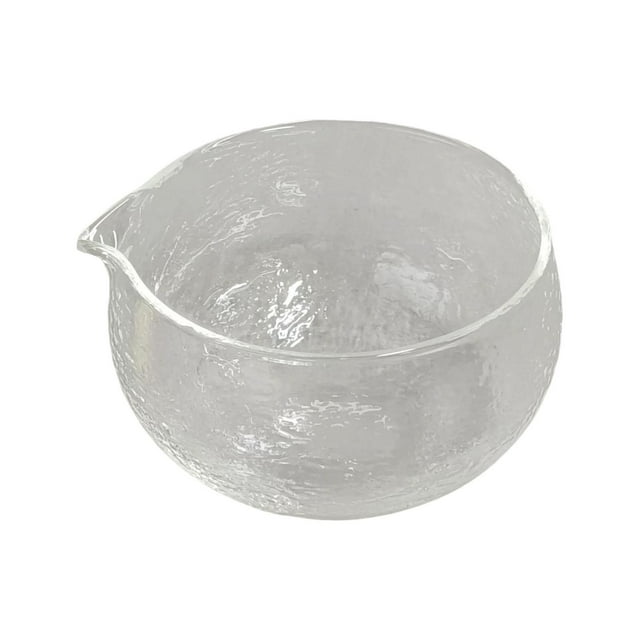 Lipstore Matcha Bowl Glass Tea Ceremony Bowl for Japanese Matcha Preparation Beginner B