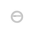 thumbnail image 2 of PACIFIC ARC P6F PROTRACTOR 6 INCH ACRYLIC 360 DEGREE, 2 of 5