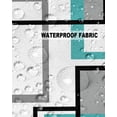 thumbnail image 5 of Pack of 2 Outdoor Pillow Covers, Retro Middle Ages Abstract Geometric Teal Black Square Waterproof Square Throw Pillowcase Cushion Decorative Pillow Covers for Couch Patio Tent, 16x16 in, 5 of 6