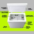 thumbnail image 4 of DEMULLER Small Freezer Chest Freezer with 2 Baskets Electronic Control Top Door Open White New, 4 of 7