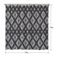 thumbnail image 5 of Black Geometric Diamond Dot Pattern Shower Curtain 72"x72" ,Bathroom Decorative Shower Curtains Set with 12 Hooks,Modern Waterproof Washable Shower Curtain, 5 of 6