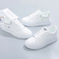 thumbnail image 4 of Zapatos blancos para mujer, zapatillas deportivas casuales de suela gruesa de primavera, de moda, combinables, para estudiantes de nicho, 4 of 5