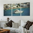 thumbnail image 2 of Nawypu Santorini Wall Art Posters Canvas Prints Printing For Living Room Bedroom Home Office Decorations 12''x16''X3 Panels, 2 of 4