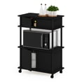 thumbnail image 4 of Furinno Turn-N-Tube Toolless Storage Cart with Cabinet, Americano/Black, 4 of 5