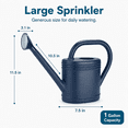 thumbnail image 5 of 1 Gallon Plant Watering Can with Long Spout, Watering Can for Indoor Plants,Water Can for Plants Garden Watering Can Outdoor, Flower Watering Can with Sprinkler Head for Water Plants，Blue, 5 of 6