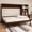 Walnut, variant on Queen Size Murphy Bed with Height Adjustable Storage Compartments and Shelf, Wall Bed Frame With 1 Drawer, Multifunctional Foldable Platform Bed for Small Space,Bedroom,Guest Room, Gray