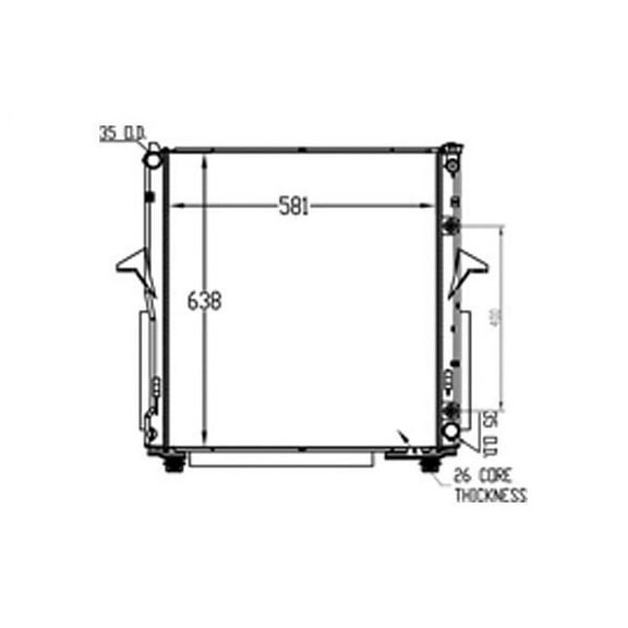 Radiator for Kia Sorento 2007-2009 3.3/3.8 Liter V6 RAD2962