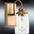 thumbnail image 4 of Luxury Vintage Wall Sconce, 9.875H x 4.5W, with Farmhouse Style, Olde Brass, UHP4065 by Urban Ambiance, 4 of 5