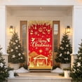 thumbnail image 6 of Ouuluon Festive Christmas Door Curtain, 35X71 inch Hanging Cover for Front Door Wall Holiday Party Decoration, 6 of 7