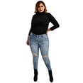thumbnail image 4 of Blusa Cuello de Tortuga Roman Fashion Talla Extra Modelo 316 Negro 38, 4 of 5